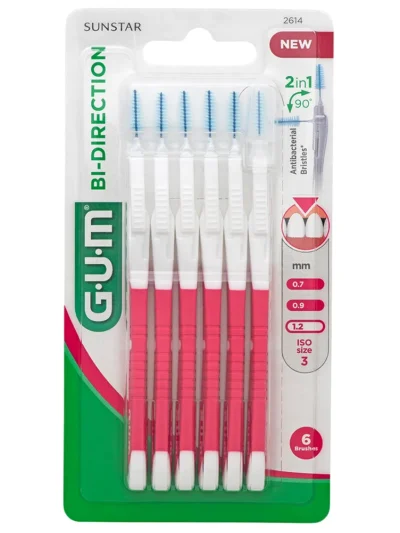 GUM Brossette Bi-Direction Fine 1,2 mm