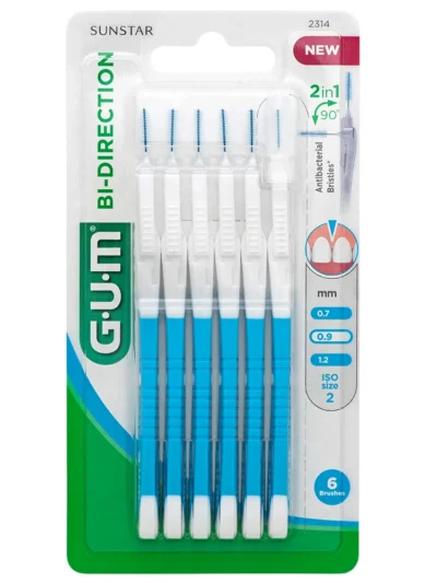 GUM Brossette Bi-Direction  Micro-Fine 0,9 mm