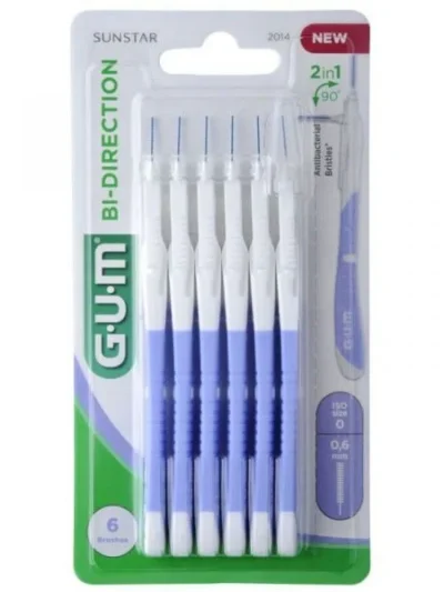 GUM Brossette Bi-Direction Ultra Micro-Fine 0,6 mm