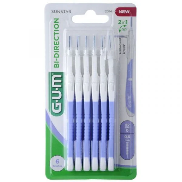 GUM Brossette Bi-Direction Ultra Micro-Fine 0,6 mm