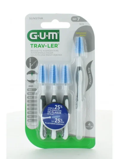 GUM Brossette Trav-ler Large 2,6 mm par 4 unités
