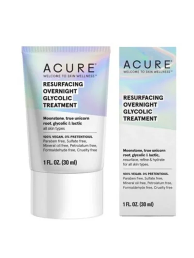 ACURE Resurfacing overnight glycolic treatment 30ml