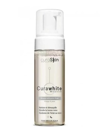 CURASKIN CuraWhite Mousse Nettoyante Éclat – 150ml