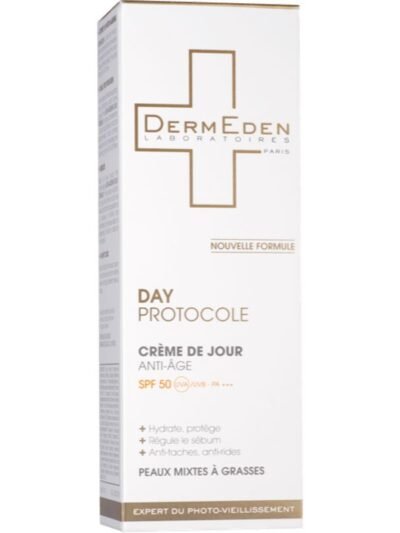 DERMEDEN – Crème de jour SPF 50 peaux mixtes à grasses