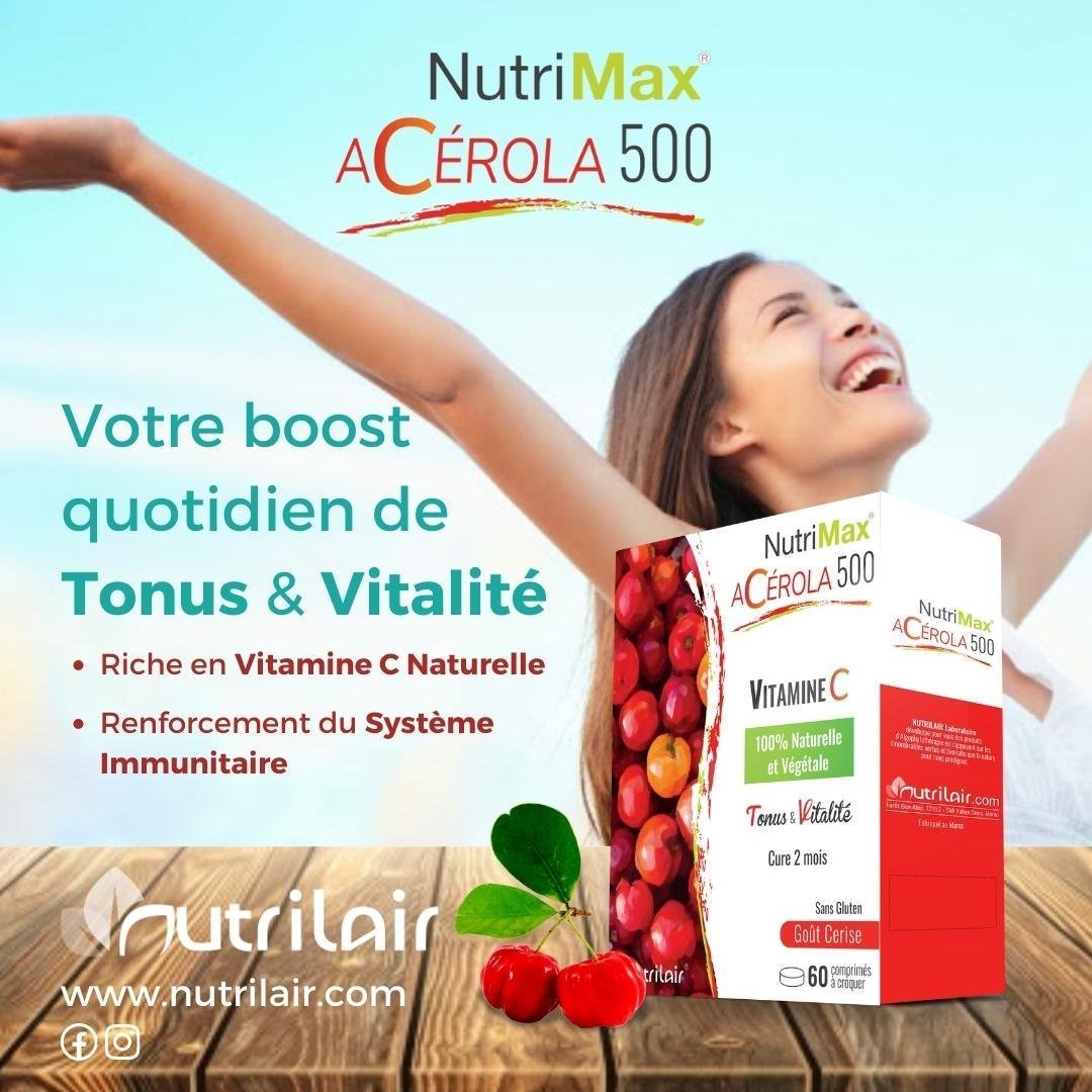 Nutrimax Acérola 500– 60 Comprimés – Image 2
