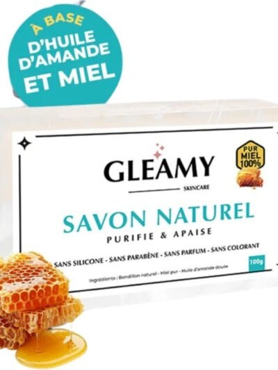 Gleamy Savon Naturel Purifie & Apaise 100g