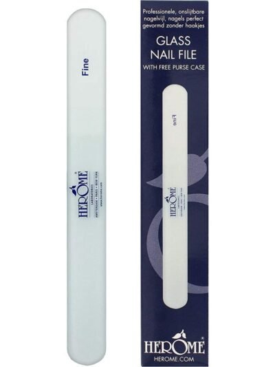 HERÔME – Grande Lime à ongles en Verre + Etui protection