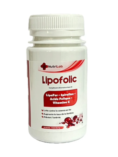 Nutrilab Lipofolic (fer) 30 Gélules