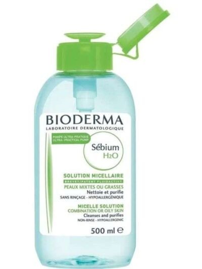 BIODERMA SEBIUM H2O 500 ML POMPE INVERSEE