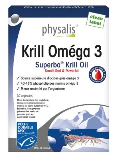 Physalis Krill Oméga 3  30 Capsules