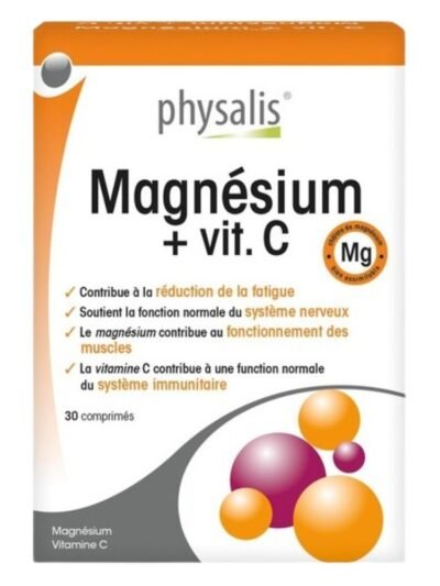 Physalis Magnésium + Vitamine C 30 Comprimès