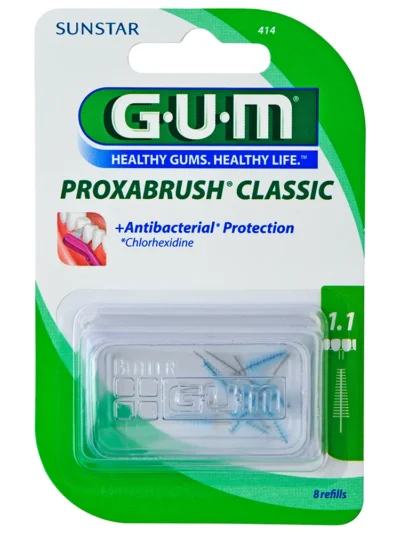 GUM Recharge Brossettes Extra-Fines par 8 unités 1,1 mm