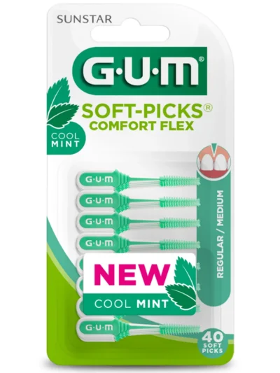 GUM Soft-pick Comfort Flex mentholé Médium