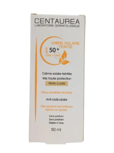 CENTAUREA Crème solaire teintée claire 50ML