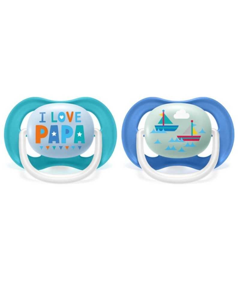 AVENT SUCETTE ORTHO 6-18M BOY PAP/BOAT – Image 2