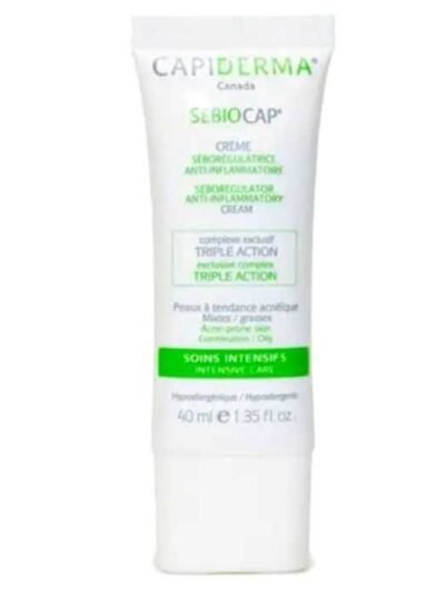 CAPIDERMA SEBIOCAP CRÈME VISAGE POUR PEAUX À TENDANCE ACNÉIQUE 40ML
