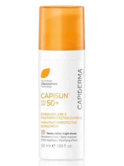 CAPIDERMA CAPISUN ECRAN SOLAIRE A PHOTOPROTECTION EXTREME TEINTE CLAIRE 50+