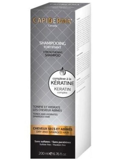 CAPIDERMA SHAMPOOING A LA KERATINE FORTIFIANT CLARIFIANT 200 ML