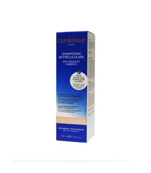 CAPIDERMA SHAMPOOING ANTI PELLICULAIRE 200 ML
