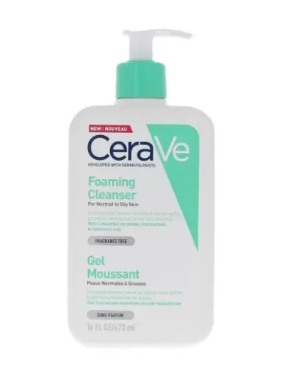 CERAVE GEL MOUSSANT PEAUX NORMALES A GRASSES 473 ML