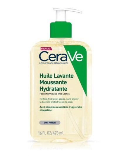 CERAVE HUILE LAVANTE MOUSSANTE HYDRATANTE 473 ML