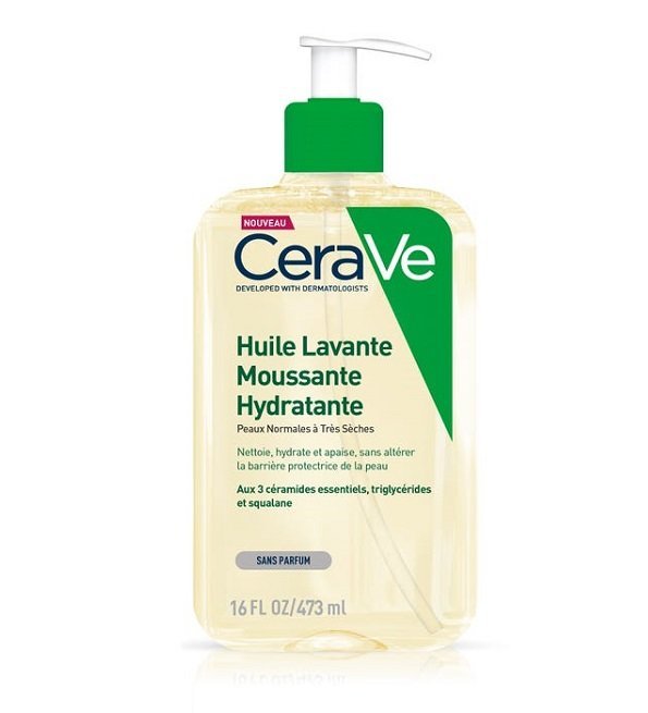 CERAVE HUILE LAVANTE MOUSSANTE HYDRATANTE 473 ML
