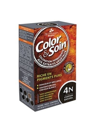 LES 3 CHENES COLOR&SOIN  CHATAIN NATUREL 4N