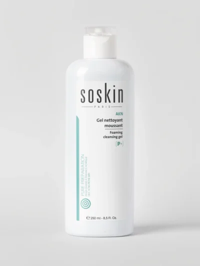 SOSKIN AKN GEL NETTOYANT MOUSSANT 250ml