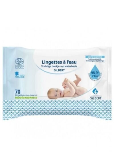 Gilbert Lingettes à l'eau Biodégradables 70 PCS
