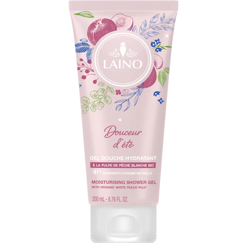 Laino Gel douche à la pulpe de pêche blanche 200ml