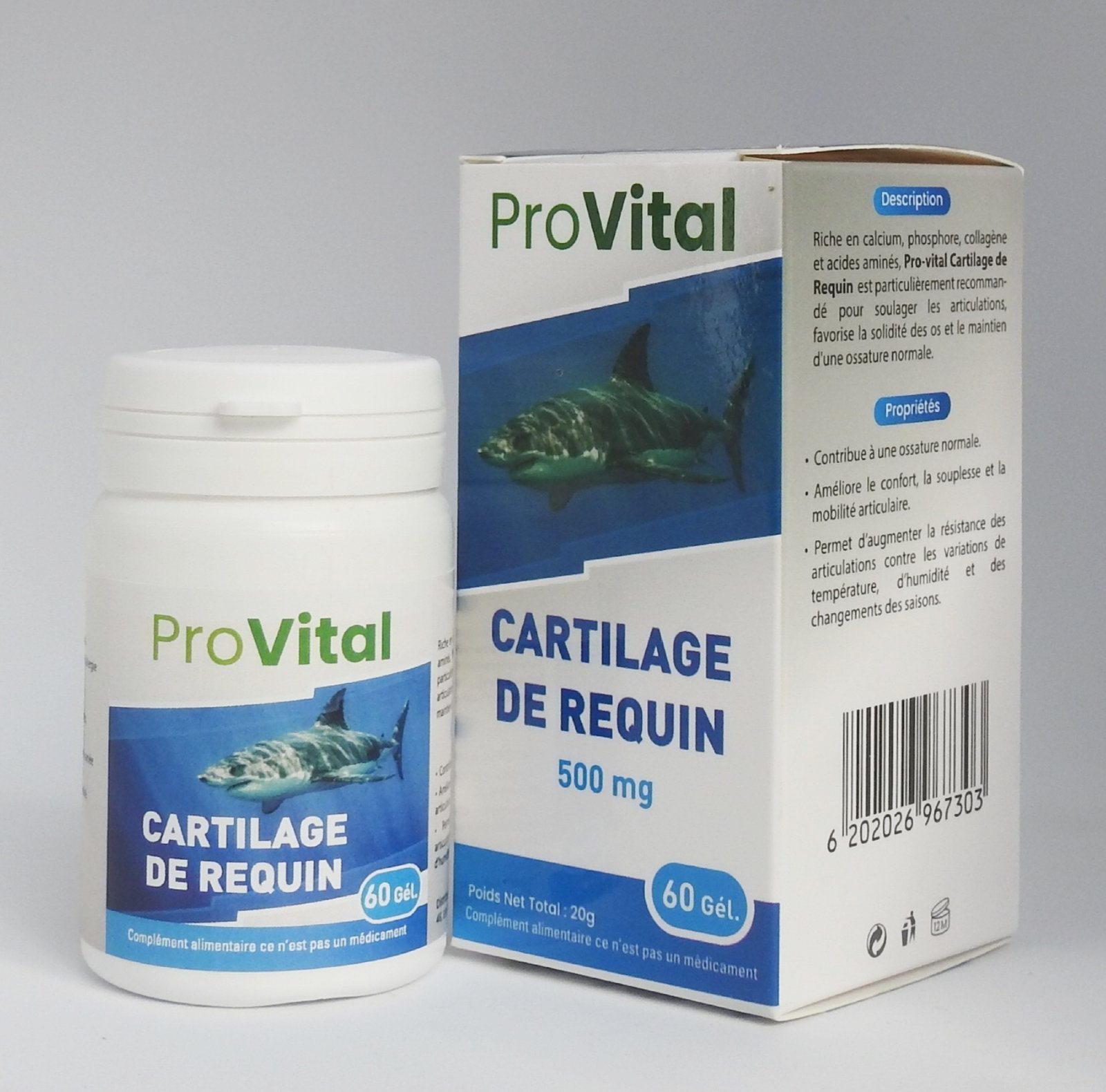 Provital Cartilage de Requin 60 gélules